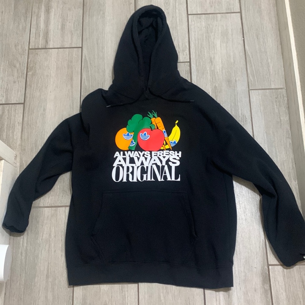 Adidas “always fresh” graphic hoodie